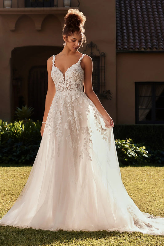 Matilda A-Line wedding dress in lace at NKIN bridal boutique in Ottawa