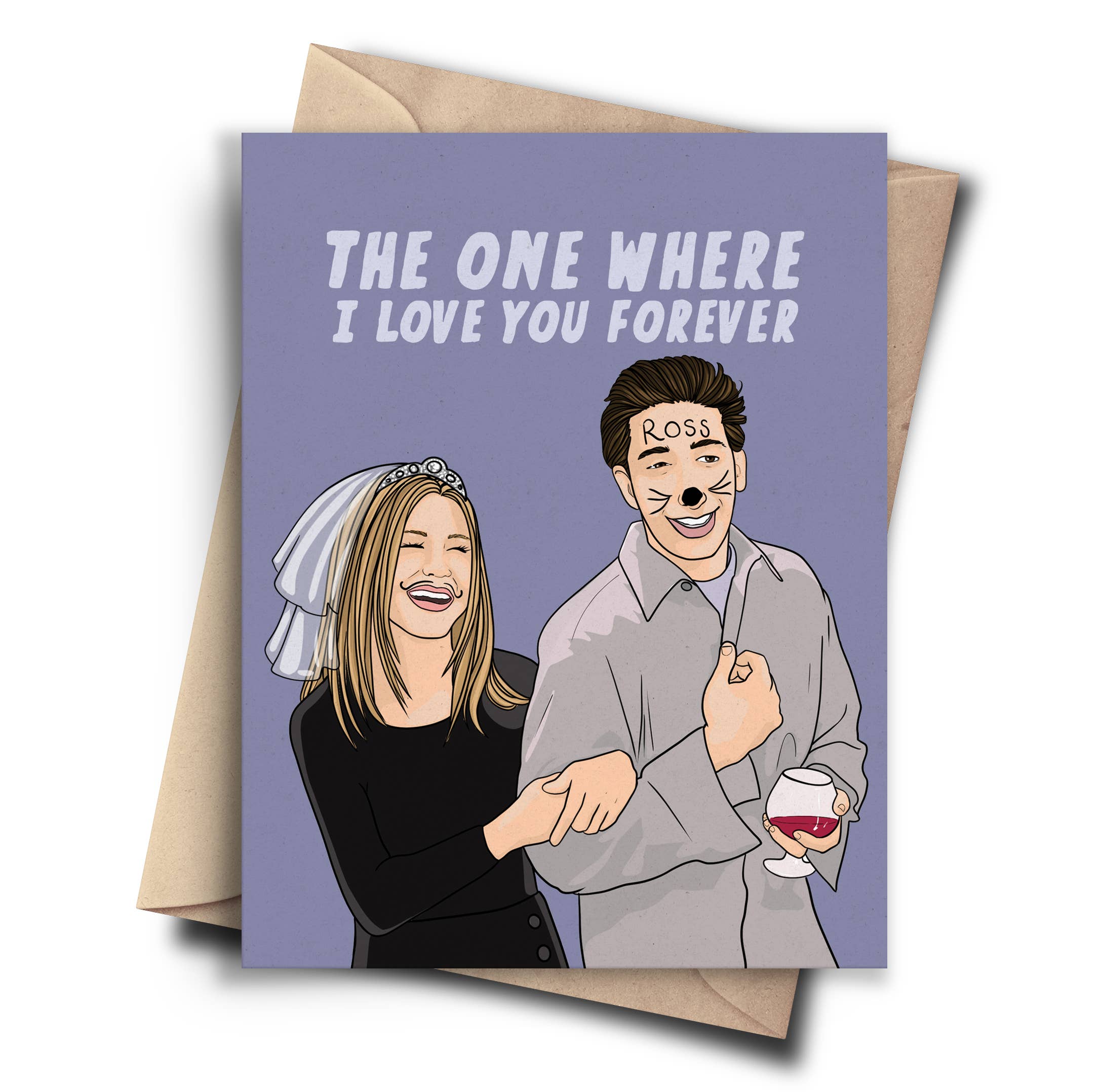 Funny Friends Anniversary Card or Wedding Card
