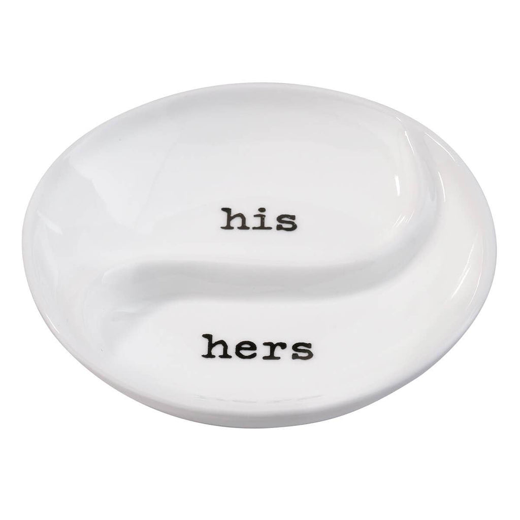 His and Hers Wedding Ceramic Dish - NKIN