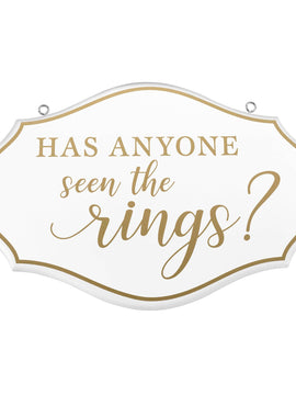 Ring Bearer Pillow Alternative Where are the Rings Sign