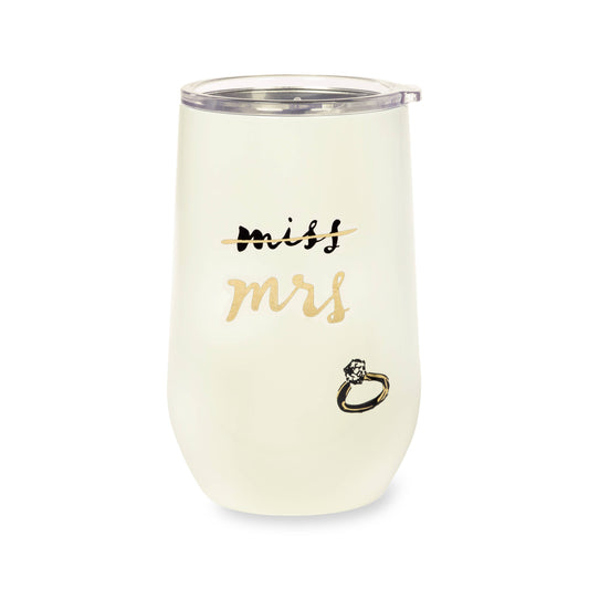 kate spade Stainless Steel Wine Tumbler, Miss To Mrs. - NKIN