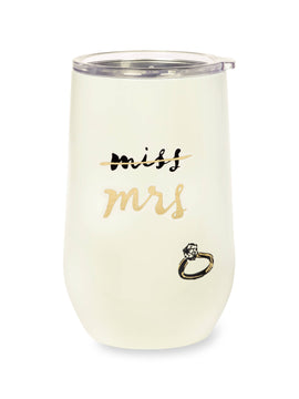 Miss To Mrs. Wine Tumbler