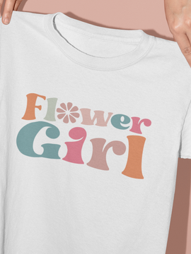 Retro Flower Girl T Shirt