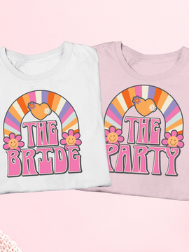 Smiley Retro Bride + The Party Shirts