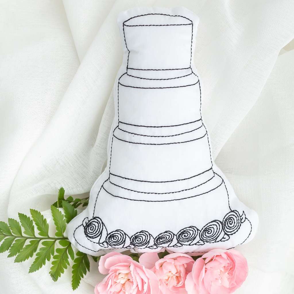 Wedding Cake Coloring Craft for Kids - NKIN