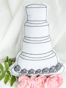 Wedding Cake Coloring Craft for Kids