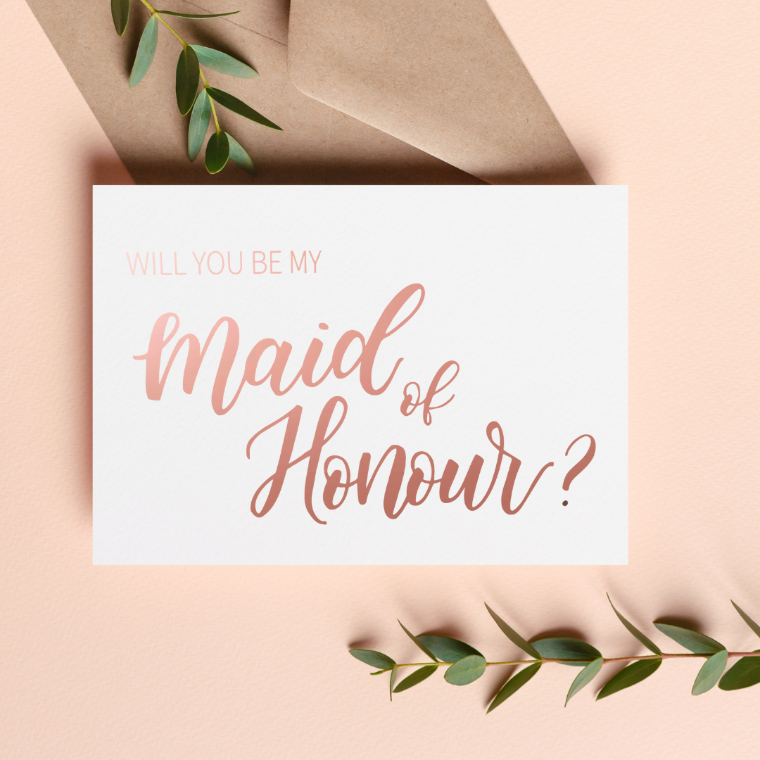 Will you be my Bridesmaid Card | Will you be my Maid of Honour