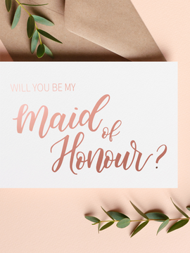 Will you be my Bridesmaid Card | Will you be my Maid of Honour