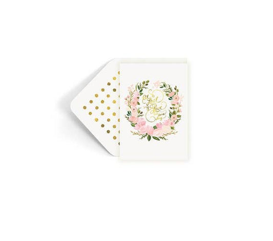 Wedding Card At Last My Love With Gold Foil - NKIN