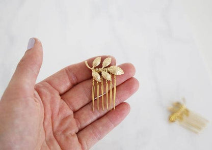 Mini Gold Athena Hair Combs - NKIN