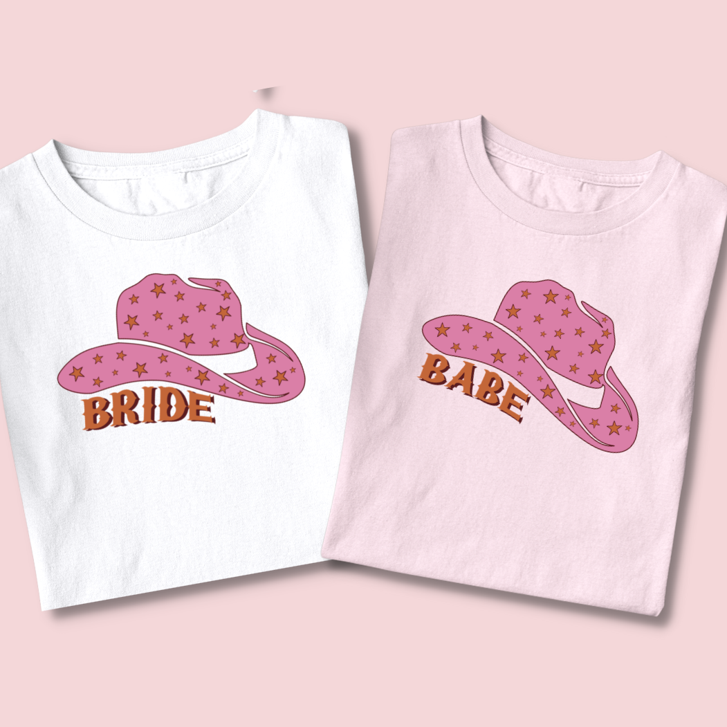 Cowgirl Bride Babe - Bachelorette Party Tee - NKIN