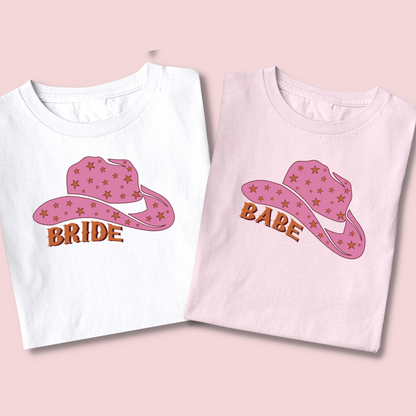 Cowgirl Bride Babe - Bachelorette Party Tee - NKIN