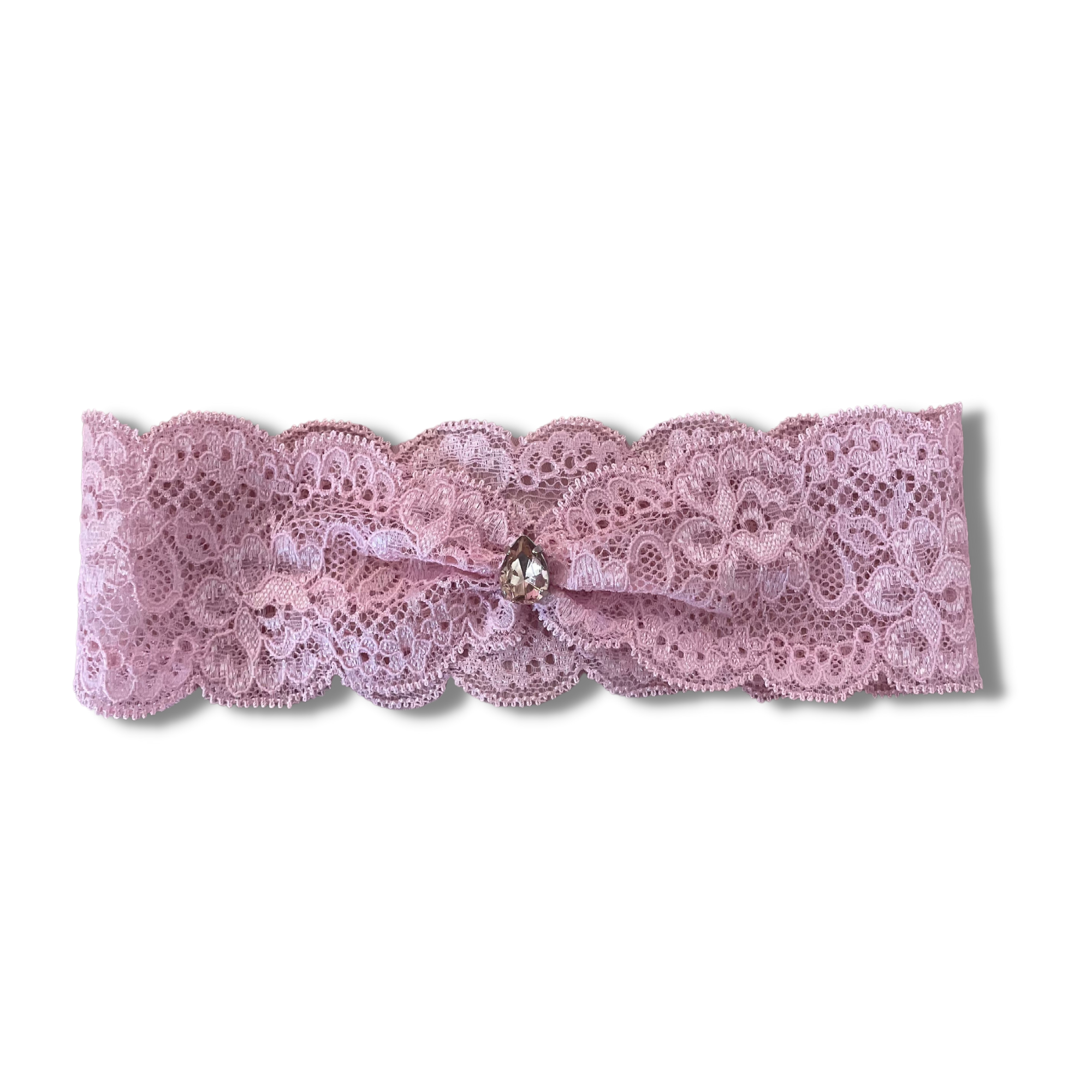 Pink Garter With Centre Jewel - NKIN