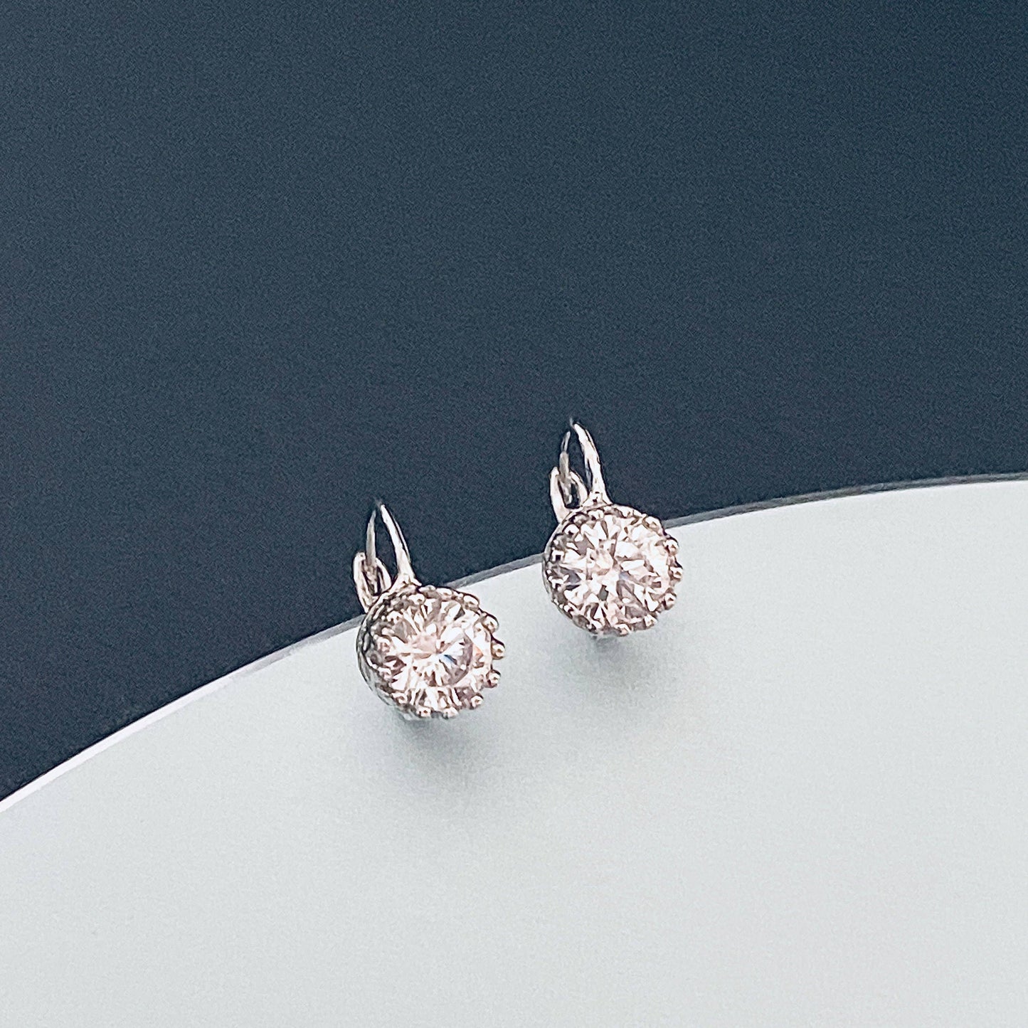 Azure earrings in silver