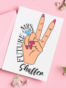 Engagement Card - Future Mrs Last Name