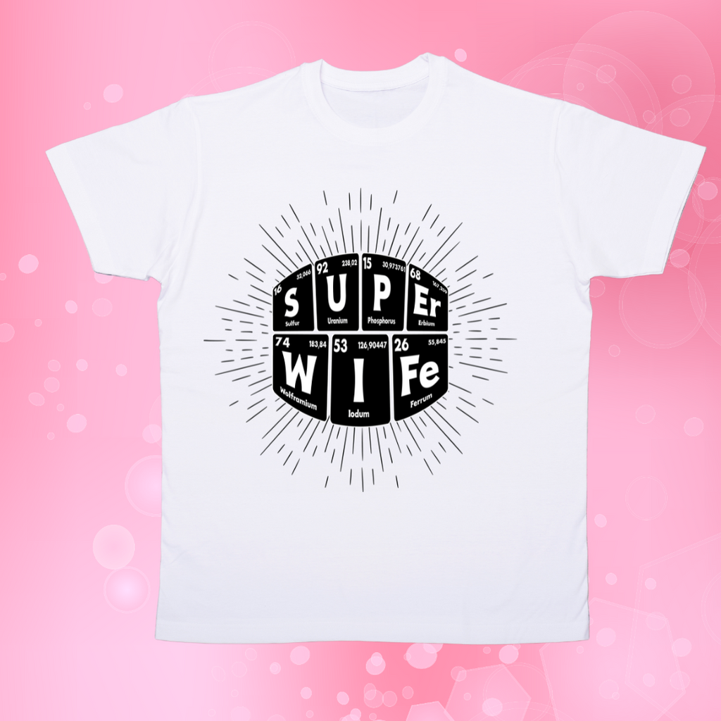Super Wife Black and White Shirt - NKIN
