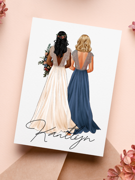 Boho Bridesmaid Card