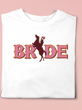 Bride Cowgirl Pink Tee