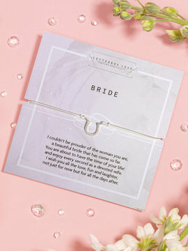 Bride Bracelet Gift Set | Bride Horseshoe Bracelet