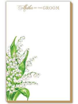 Mother of the Groom Lily of the Valley Luxe Large Notepad