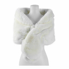 Wedding Dress White Oversized Winter Faux Fur