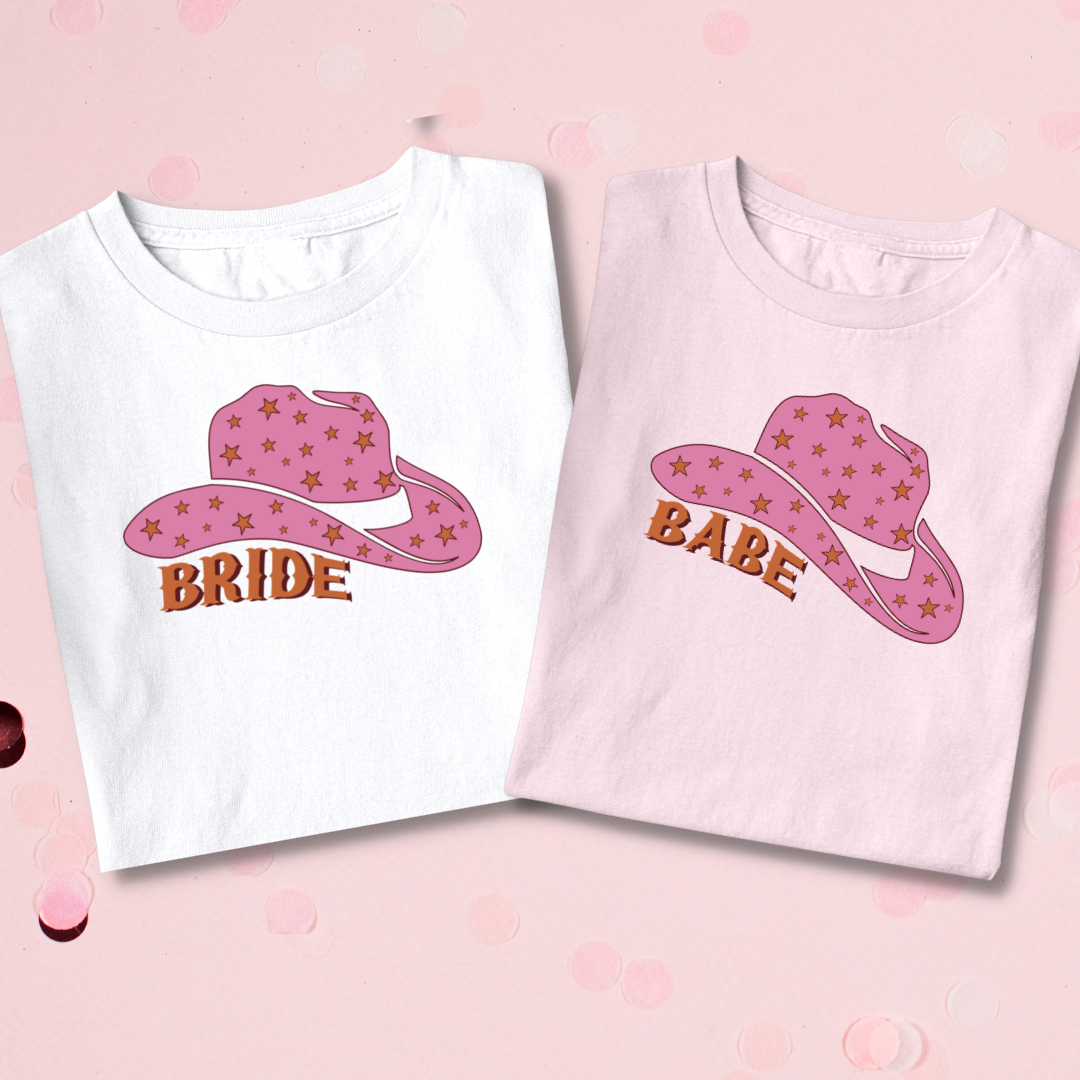 Cowgirl Bride Babe - Bachelorette Party Tee - NKIN