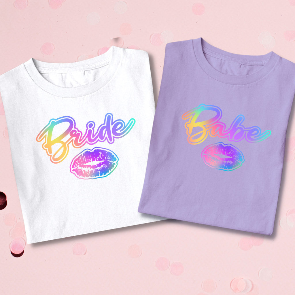 Holographic Bride Babe Tee - NKIN