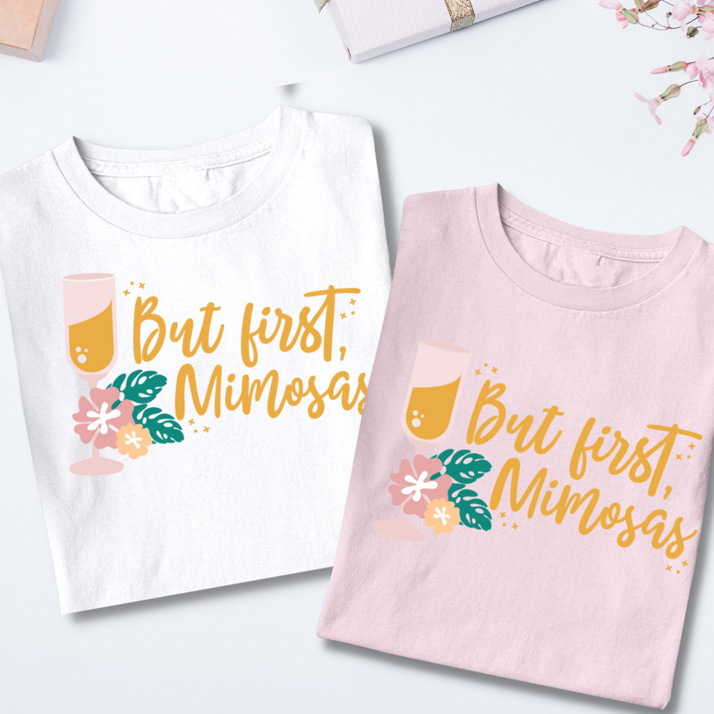 But First, Mimosas - Bachelorette Party Tees - NKIN