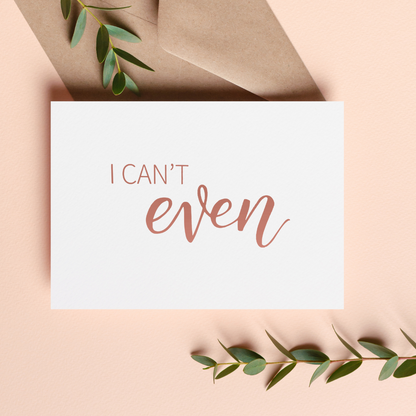 OUTSIDE: "I can't even"