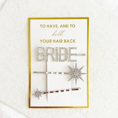 To Have and to Hold Your Hair Back Bride Sparky Clips - NKIN