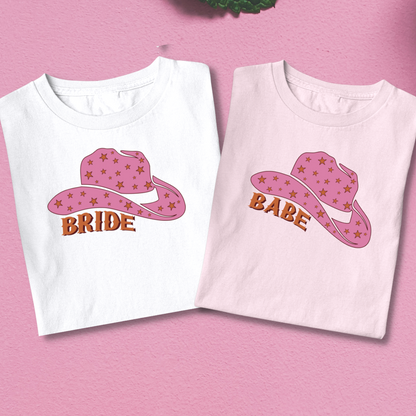 Cowgirl Bride Babe - Bachelorette Party Tee - NKIN