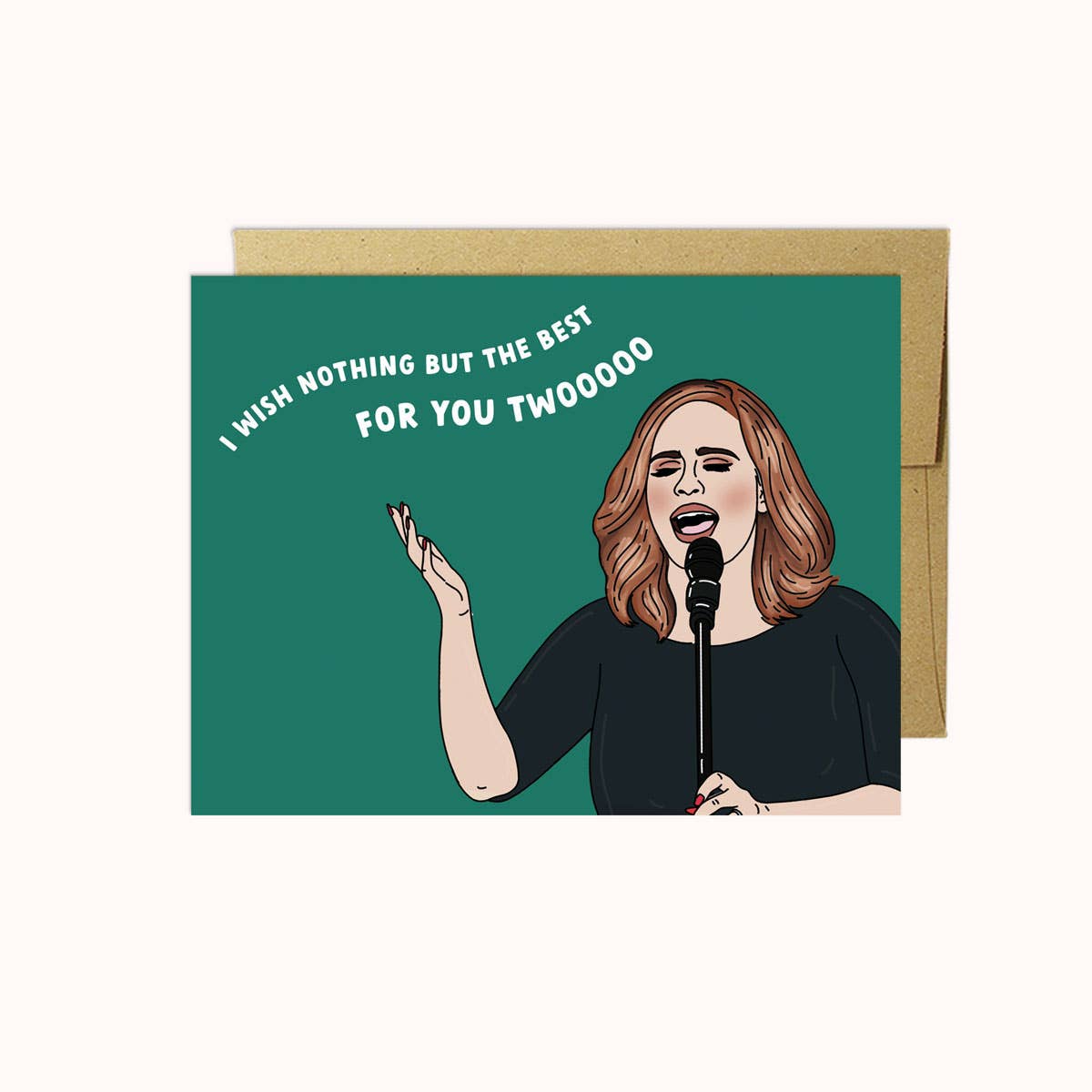 Greeting card with adele