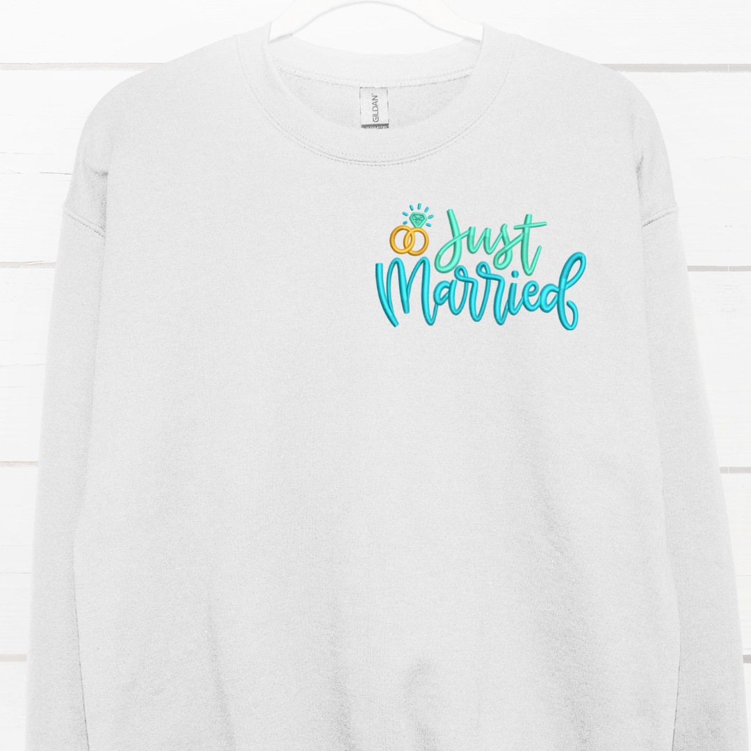 A white crewneck with 