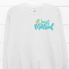 A white crewneck with 