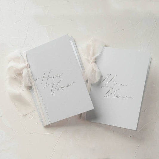 Fog Letterpress Vow Books - NKIN