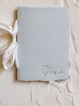 OUR Wedding Vows Booklet - Blue