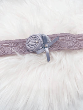 Purple Flower Garter