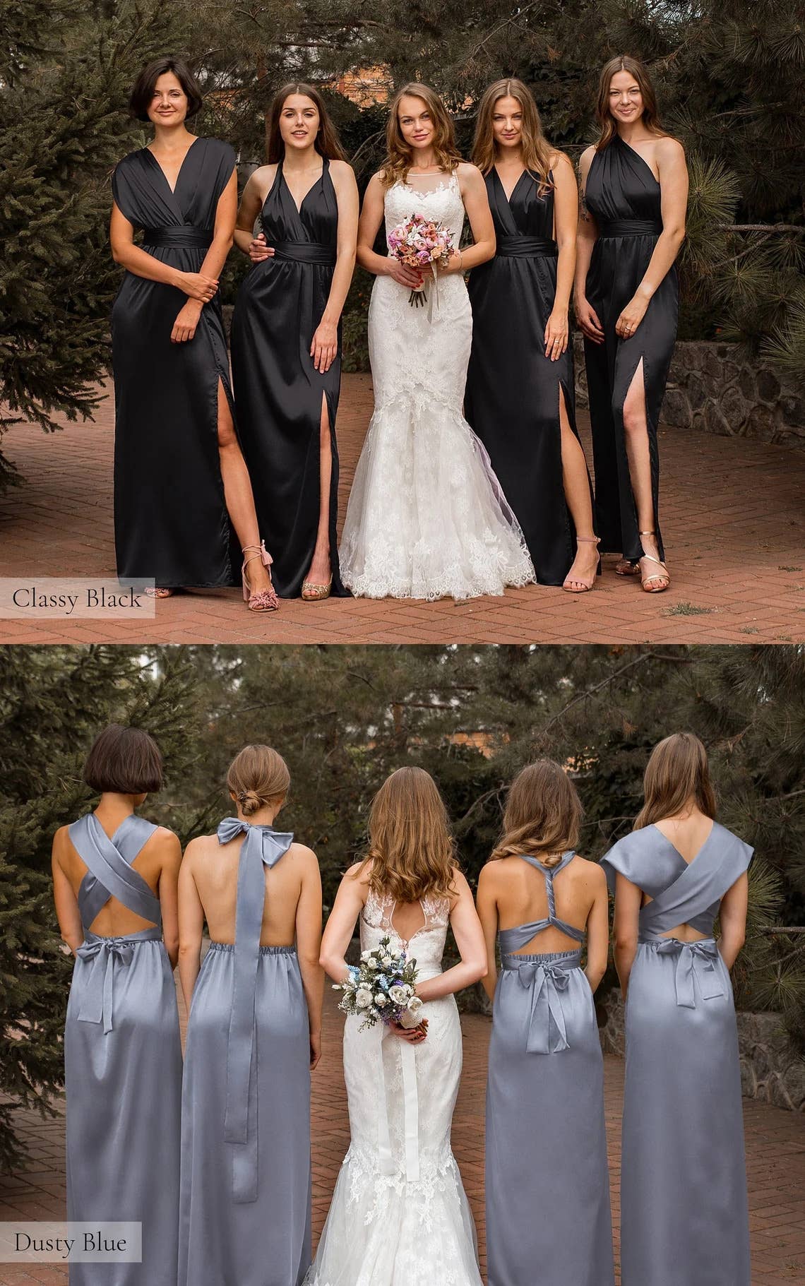 Custom Infinity Dresses Bridesmaid Dress Wrap Dress Custom Choose