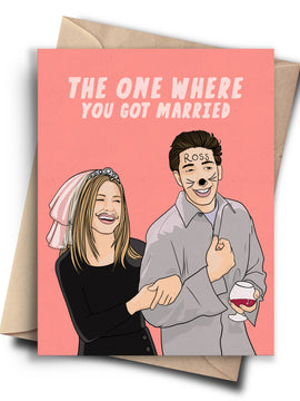 Friends Funny Wedding Card - Bridal Shower Card