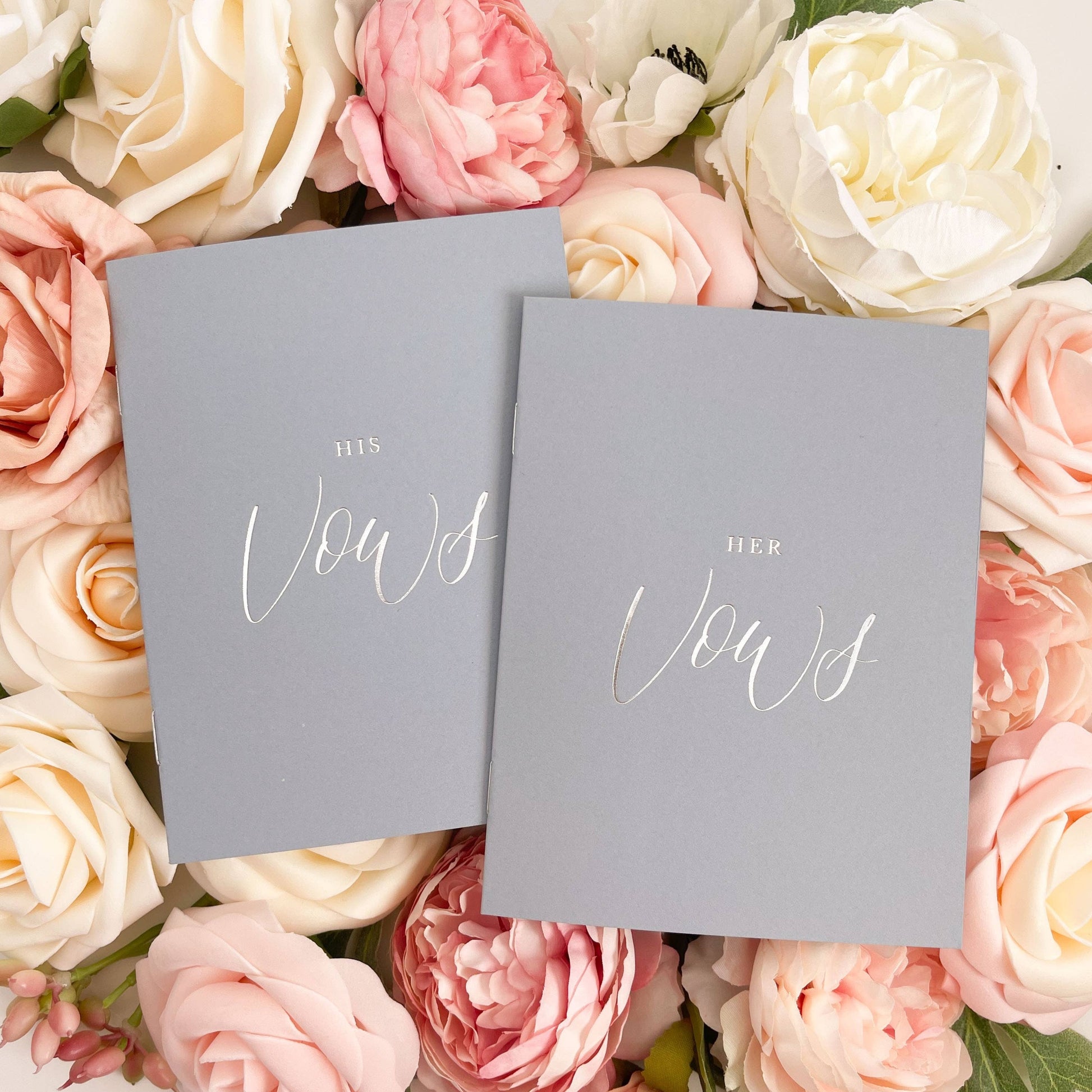 Dusty Blue (Silver Foil) Vow Books - NKIN