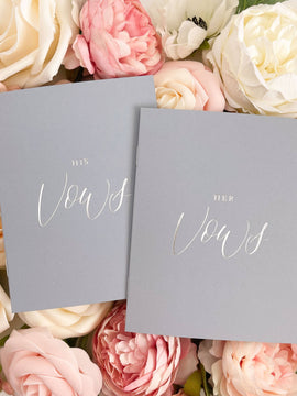 Dusty Blue (Silver Foil) Vow Books