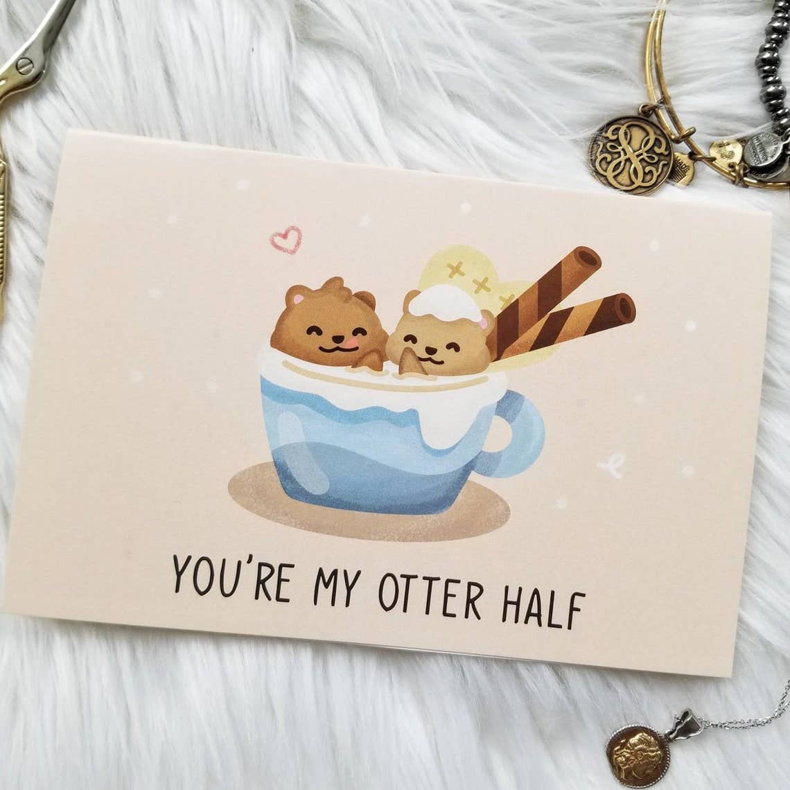 Cute Anniversary Card - You're My Otter Half - NKIN