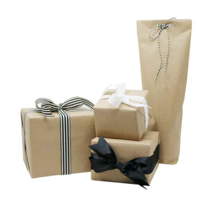 Kraft Wrapping Paper & Bow - NKIN
