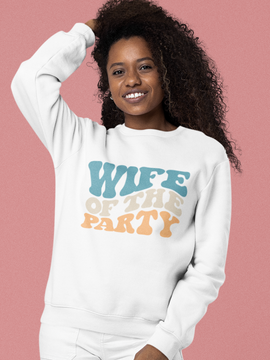 Retro Wife of the Party Crewneck