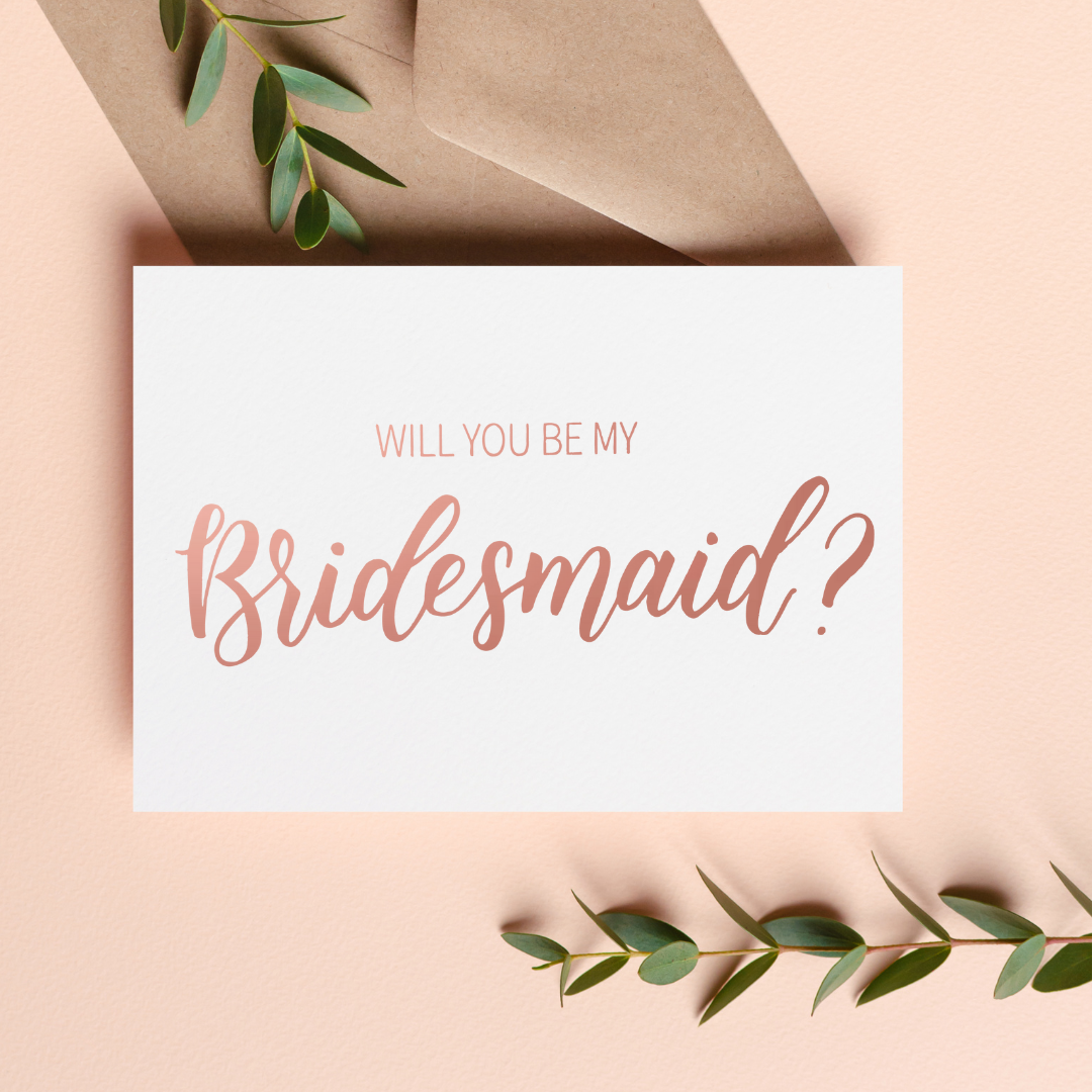 Card will you be online my bridesmaid