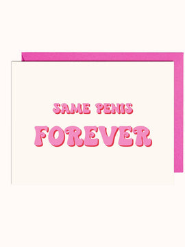 Same Penis Forever | Wedding Card