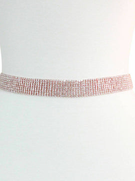 Thick Rose GoldPink Bridal Wedding Belt