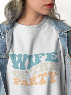 Retro Wife of the Party Crewneck