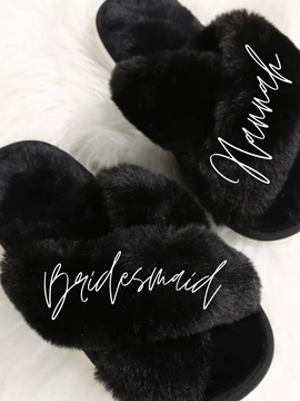 Custom Fuzzy Slippers