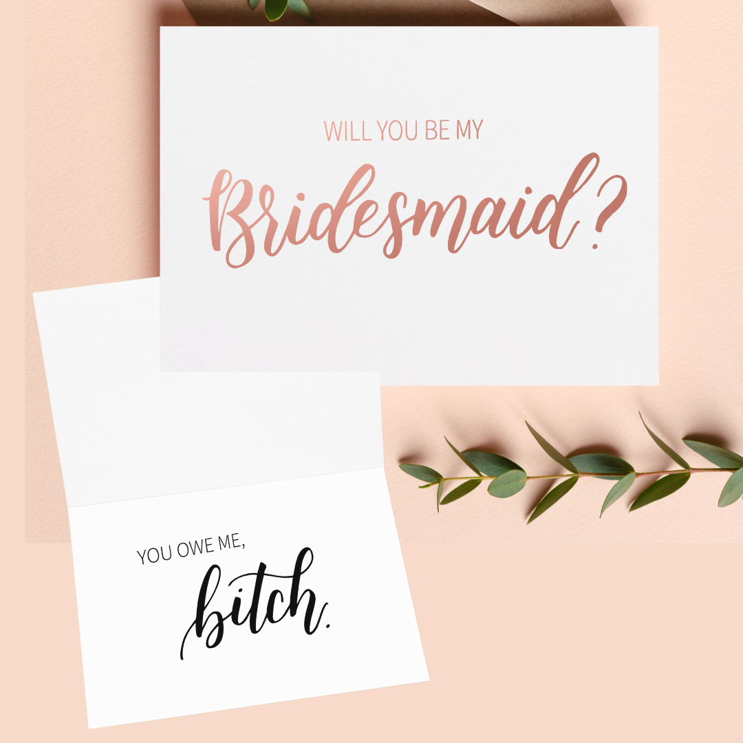 Will you be my Bridesmaid Card | Will you be my Maid of Honour